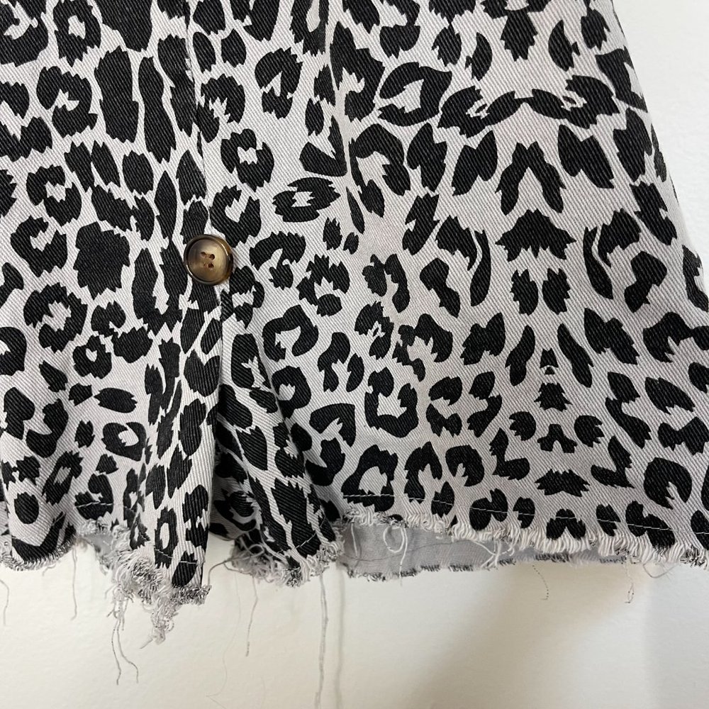 Leopard Print Short Overalls W/ Adjustable Straps - image 5